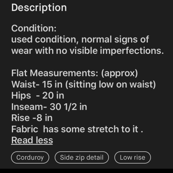 Miss sixty corduroys - Picture 4 of 4